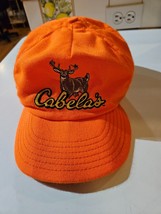 Vintage Cabela&#39;s Hat Large L Orange Hunting Cap Thinsulate 3M USA Made - £28.96 GBP