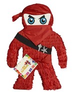 Ninja Pinata Ninja Theme Red Color Party Favor - $747.17 MXN