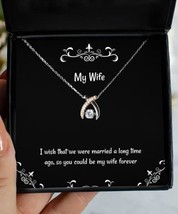 Joke Wife Wishbone Dancing Necklace, I Wish That we were Married a Long time ago - £38.91 GBP