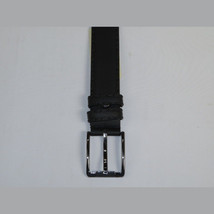 Men Genuine Leather Belt PIERO ROSSI Turkey Full Grain Hand Stitch 301 Black image 2
