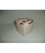 Pandora Heart-Shaped Pink Leather Jewelry Box Travel Case 2-Tiered Preowned - €21,30 EUR