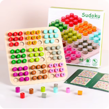 Vibrant Wooden Sudoku Puzzle Game Set - $22.98