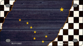 Alaska Racing Flag Novelty Mini Metal License Plate Tag - £11.72 GBP
