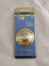 DH1650L Carlon Lighted Doorbell Button Solid Brass Flower Floral Polished  - $19.99