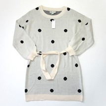 NWT Anthropologie Saturday Sunday Emilie Tunic Cream Polka Dot Sweater Dress S - £48.79 GBP