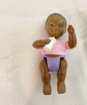 Fisher Price Loving Family Dollhouse African American Baby nursery Doll ... - $22.28