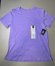 Members Mark Ladies Essential Crewneck SS Tee Size M - Violet Sky - $11.88