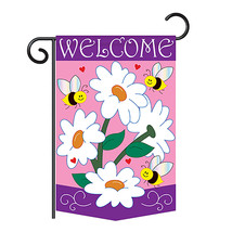 Daisies - Applique Decorative Garden Flag - G154060-P2 - £15.96 GBP