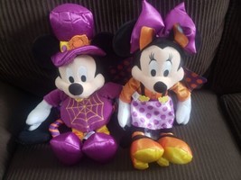 Disney Halloween Mickey And Minnie Mouse Spider Bat Costume Plush - £18.67 GBP