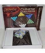 Artisan Deluxe Wooden Chinese Checkers Game Excalibur Mahogany Finish NEW - £25.87 GBP