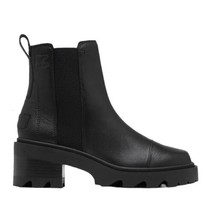 NEW SOREL Women’s Joan Now Leather Chelsea Ankle Boots Size 9 Black NIB - $148.01