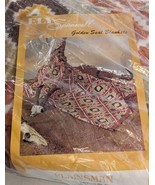 New Vtg 1980  100% Wool Satin Edge Blanket Ely &amp; Walker Plainsman Indian... - $176.40