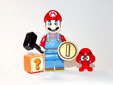 Gift Mario Deluxe The Super Mario Bros. Movie Minifigure Mini Action Figures - £5.94 GBP