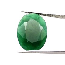 11.9Ct Natural Brasileño Esmeralda Verde ( Panna ) Forma Ovalada Facetado Gema - $23.89