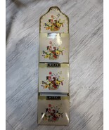 Vintage 1950&#39;s Tin Metal Mail Memo Misc Wall Unit 19&quot; Long Great Condition - $41.68 CAD