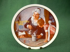 Rockwell 1982 Collector Plate The Cooking Lesson Knowles Certificate Box PLT-03 - $12.69