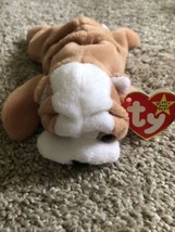 Ty Beanie Babies Extremely Rare Wrinkles The Bulldog With Tag Errors - £596.75 GBP