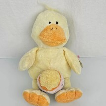 Ty Pluffies Easter Duck Chick with Egg Quackies Plush 10" Stuffed Toy Lovey 2005 - $10.88
