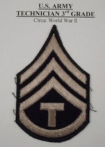 U.S. Army Technician 3RD Grade ( Circa: World War 2 ) Lot 22 - £10.01 GBP