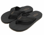 Flojos Men&#39;s Size 13, Flip Flop Sandals, Black-Tan, Customer Return - $15.99