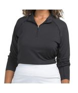 NWT Ladies PUMA Black You-V Long Sleeve 1/4 zip Mock Golf Shirt - M & L UPF 50+ - $36.99
