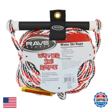 RAVE 75' Water Ski Rope w/ 12" Handle &amp; Rope Keeper - 1500lb Tensile Str... - $25.17