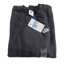 Nike Mens Sportswear Club Fleece Crew Sweatshirt Black/White Medium - £44.93 GBP