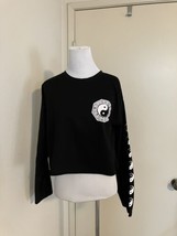 Yin &amp; Yang Cropped Long Sleeve  Cropped Tee Shirts SZ S - £14.28 GBP