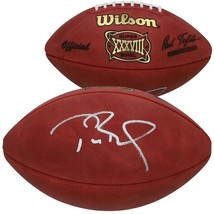 TOM BRADY Autographed Patriots Super Bowl XXXVIII (38) Pro Football FANA... - £2,041.30 GBP