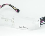 Eye Society Par RK Motif ES122 221 Blanc Lunettes sans Bordures 53-18-135mm - £49.61 GBP
