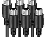 Three-Piece, High-Quality, Six-Foot Midi Cable With Fast And, Or Drum Ma... - $38.96