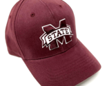 MISSISSIPPI STATE UNIVERSITY BULLDOGS LOGO MAROON ADJUSTABLE CURVED BILL... - $18.00