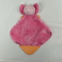 Carters Just one Year Pink Satin Elephant Security Blanket Lovey Teether Toy - £31.06 GBP