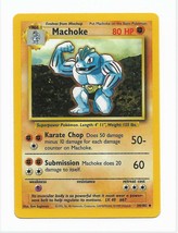 34/102 Machoke WOTC Base Set Pokemon Card Non Holo Excellent - £8.01 GBP