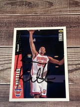 Kerry Kittles 1996 UD Collector&#39;s Choice #285 New Jersey Nets Rookie RC Signed - £5.58 GBP