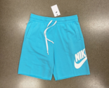 Nike Sportswear Alumni Men Shorts Loose Fit AR2375-416 Baltic Blue White... - $39.95