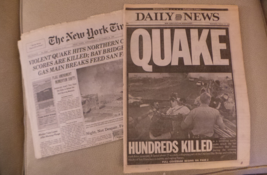 NY Daily News &amp; New York Times San Francisco Earthquake October 1989 VG+ - $279.31 MXN