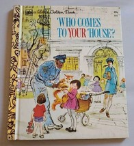 Little Golden Book Who Comes To Your House? #575 1975 Second Printing - £4.52 GBP