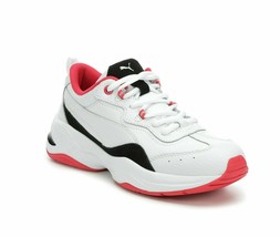 New Puma White Red Leather Women Walking Sneakers Size 7 M Size 7.5 M Size 8 M - £48.58 GBP
