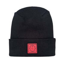 Haakwear Exclusive Love-Inspired Theta-Stitch Beanie – Limited Edition | Black H - $37.00