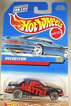 1997 Vintage Hot Wheels Mainline/Collector #471 VELOCITOR Black w/Chrome Lace Sp - £6.01 GBP