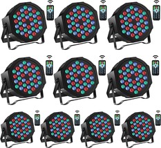 U`King Stage Lights 10 Packs 36LED RGB LED Par Lights, 7 Channel DJ Party Lights - £207.78 GBP