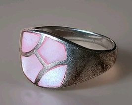 Pink MOP Sterling Silver Ring - $28.00