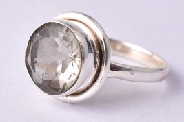 925 Sterling Silber Grün Amethyst Edelstein Rose Gold / Vergoldet Ring GRS-1254 - $39.50+
