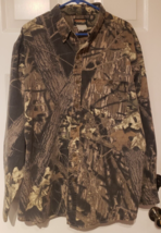 Vintage Mossy Oak Break Up Camouflage Button Up Men 2XL Long Sleeve Hunting - £17.47 GBP