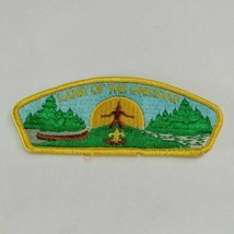 LAND OF THE ONEIDAS PATCH BSA VINTAGE   5 1/4&quot; by 2 &quot; Boy Scouts Plastic... - £5.67 GBP