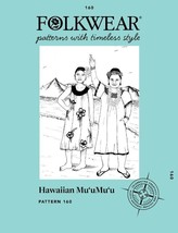 Folkwear Hawaiian Mu&#39;uMu&#39;u Dress #160 Sewing Pattern (Pattern Only) - $19.95