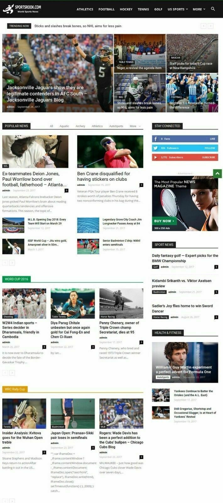 Automated Wordpress SPORTS NEWS Website - Turnkey Profitable Site - $17.72