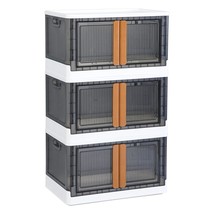 Storage Bins With Lids - Collapsible Storage Bins, Clear Black Wardrobe ... - £246.27 GBP