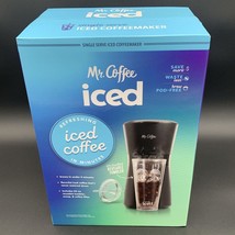 Mr Coffee Iced Coffee Maker Black W/Tumbler Straw Lid Filter Single Serve - £18.97 GBP